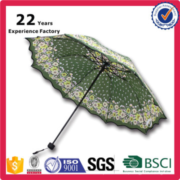 O OEM de alta qualidade e o ODM florescem o guarda-chuva impresso para guarda-chuvas do presente e do retalho da promoção